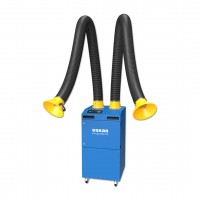 Boxair M2003 with two H1620P fume extraction arms